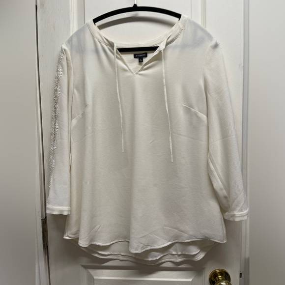 TALBOTS IVORY BLOUSE - Picture 3 of 5